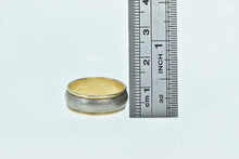 Load image into Gallery viewer, Gold Filled 7.3mm Two Tone Vintage Wedding Band Ring