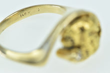 Load image into Gallery viewer, 14K Diamond 22k Gold Textured Nugget Pebble Ring Yellow Gold