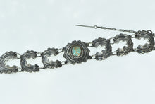Load image into Gallery viewer, Sterling Silver Ornate Turquoise Southwestern Vintage Bracelet 6.5&quot;