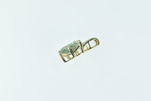 Load image into Gallery viewer, 10K Trillion Syn. Prasiolite Diamond Statement Pendant Yellow Gold