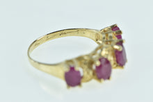 Load image into Gallery viewer, 14K Vintage Oval Natural Ruby Statement Ring Yellow Gold