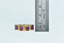 Load image into Gallery viewer, 14K Vintage Oval Natural Ruby Statement Ring Yellow Gold
