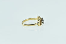 Load image into Gallery viewer, 14K Sapphire Diamond Vintage Chain Statement Ring Yellow Gold