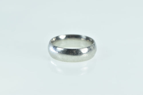 Platinum 5.9mm Vintage Simple Classic Wedding Band Ring