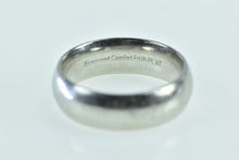 Load image into Gallery viewer, Platinum 5.9mm Vintage Simple Classic Wedding Band Ring