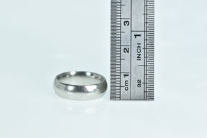 Platinum 5.9mm Vintage Simple Classic Wedding Band Ring