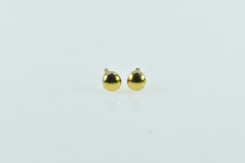 Gold Filled 4.1mm Vintage Round Domed Dot Stud Earrings