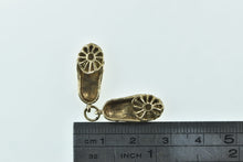Load image into Gallery viewer, 9K Ornate Filigree Crochet Slipper Shoe Charm/Pendant Yellow Gold