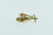 Load image into Gallery viewer, 9K 3D Articulated Penny Farthing Bicycle Charm/Pendant Yellow Gold