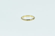 Load image into Gallery viewer, 10K Art Deco Blossom Flower Baby Childs Band Ring Yellow Gold