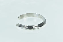 Load image into Gallery viewer, Sterling Silver Vintage Stamped Yearbook Engraved Cuff Bracelet 6.75&quot;