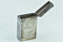 Load image into Gallery viewer, Sterling Silver Japanese Mount Fuji Scene Cigarette Match Case