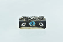 Load image into Gallery viewer, Sterling Silver Southwestern Turquoise Horse Hair Stick Pin