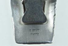 Load image into Gallery viewer, Sterling Silver R. BRHE Native American Coral Turquoise Bolo Clip