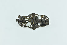 Load image into Gallery viewer, Gold Filled Victorian Baroque Pearl Ornate Flower Ornate Pin/Brooch