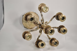Sterling Silver Ornate 8 Stick Candelabra