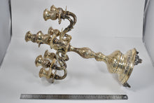 Load image into Gallery viewer, Sterling Silver Ornate 8 Stick Candelabra