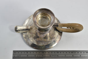 Sterling Silver Mexican K Monogram Wood Handled Pitcher