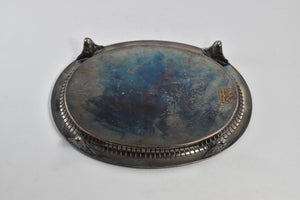 Silver Plate James Dixon & Sons Greek Wave Pattern Plate