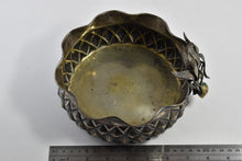 Load image into Gallery viewer, Sterling Plated Mid Century Strawberry Design Checkered Bowl