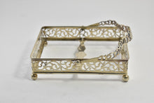 Load image into Gallery viewer, Sterling Silver Ornate Pierced Scroll Filigree Napkin Basket