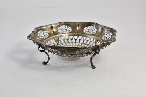 Sterling Silver 1913 Pierced Art Deco Ornate Bowl
