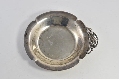 Sterling Silver Wallace Art Nouveau Flower Candy Dish