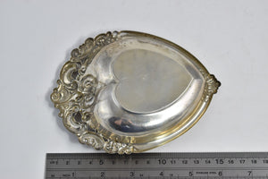 Sterling Silver Wallace Sterling Ornate Heart Trinket Ring Bowl