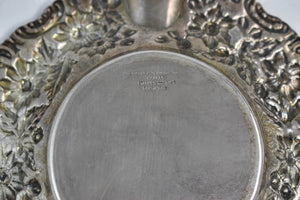 Sterling Silver Jenkins & Jenkins Repousse Floral Ash Tray