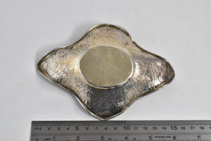 Sterling Silver Piolti Hammered Sim. Garnet Ring Dish