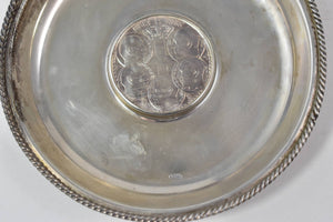 Sterling Silver 1963 Greek 30 Drachmai Coin Ash Tray