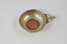 Load image into Gallery viewer, Sterling Silver Cartier 1841 France Railway Copper Medal Baby Porringer