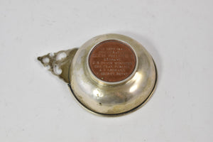 Sterling Silver Cartier 1841 France Railway Copper Medal Baby Porringer