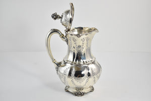 Sterling Silver Tiffany & Co 2 Pint Ornate Floral Pitcher
