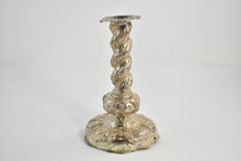 Load image into Gallery viewer, Sterling Silver Antique Strawberry Floral Pattern Candlestick