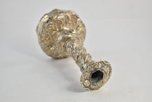 Load image into Gallery viewer, Sterling Silver Antique Strawberry Floral Pattern Candlestick