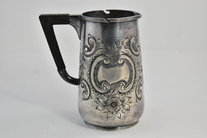 Sterling Silver EG Webster & Son Ornate Floral Scroll Engraved Creamer