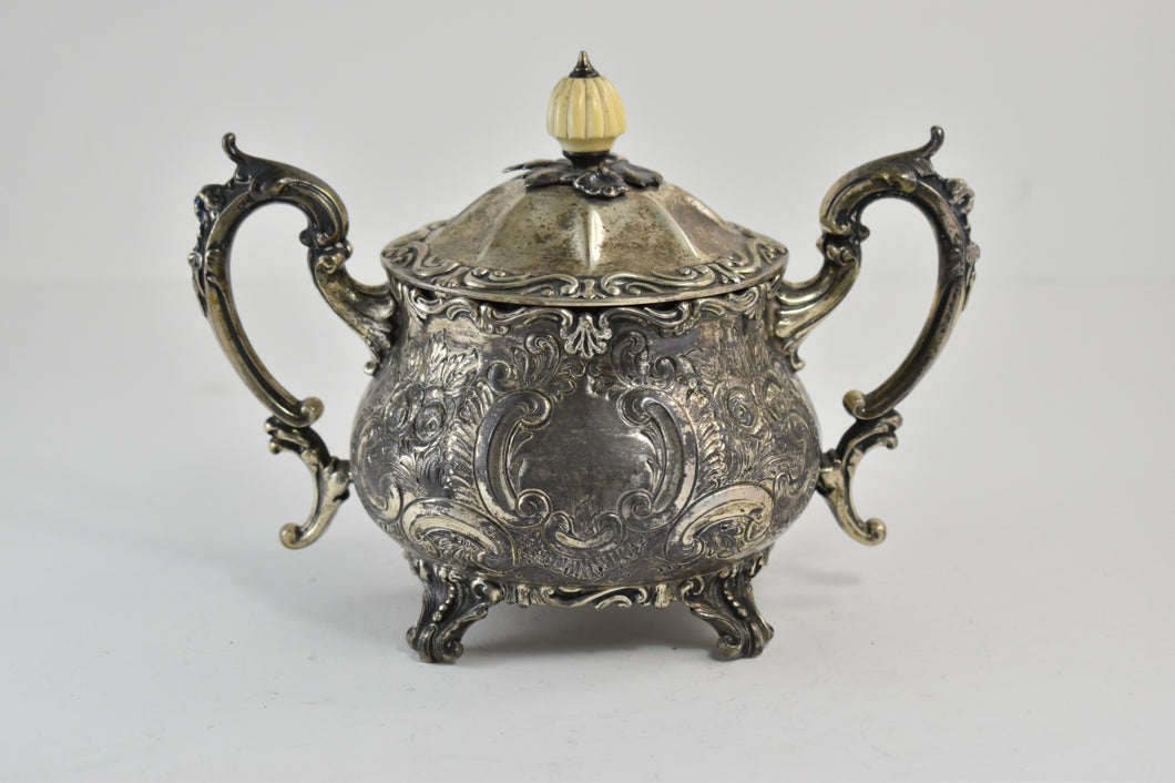 Sterling Silver Barker Brothers Silver Ltd Lidded Sugar