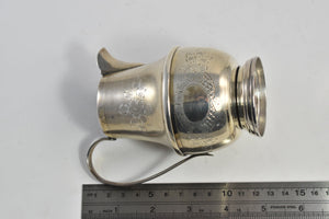Sterling Silver Egyptian Silver Floral Engraved Creamer
