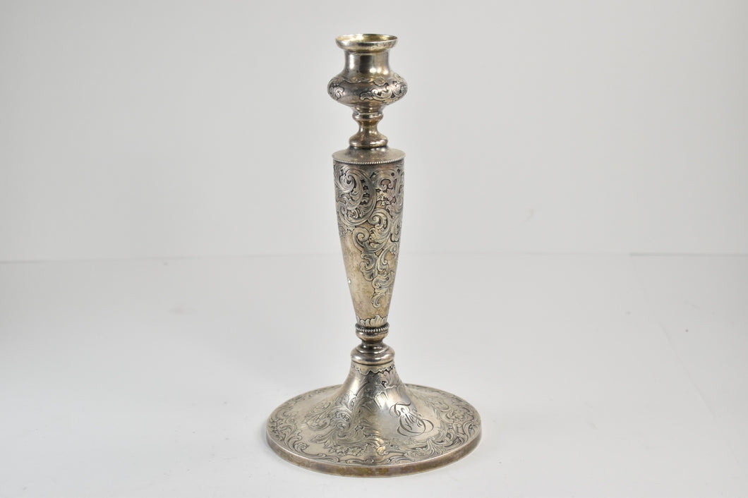 Sterling Silver Gorham Sterling Ornate Antique Candlestick