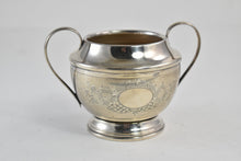 Load image into Gallery viewer, Sterling Silver Egyptian Silver Floral Engraved Sugar