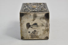 Load image into Gallery viewer, Sterling Silver Goldsmiths Co. Repousse Cupid Antique Tea Caddy