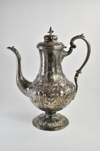 Sterling Silver JD Caldwell & Co Ornate Sunflower Tea Pot