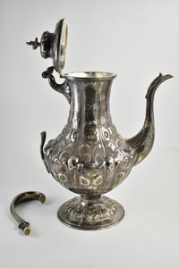 Sterling Silver JD Caldwell & Co Ornate Sunflower Tea Pot