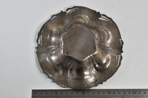 Sterling Silver Elaborate Art Nouveau Floral Bowl