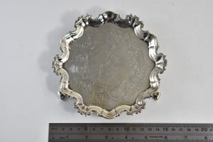 Sterling Silver Dublin Ireland Alta Petit Strength In Unity Engraved Plate