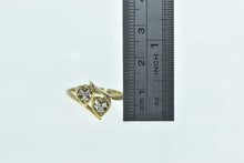 Load image into Gallery viewer, 14K Diamond Heart Love Symbol Bypass Ring Yellow Gold