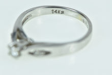 Load image into Gallery viewer, 14K Vintage Classic Diamond Promise Engagement Ring White Gold