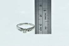 Load image into Gallery viewer, 14K Vintage Classic Diamond Promise Engagement Ring White Gold