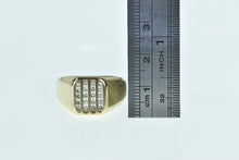 Load image into Gallery viewer, 14K 0.40 Ctw Diamond Squared Row Men&#39;s Ring Yellow Gold